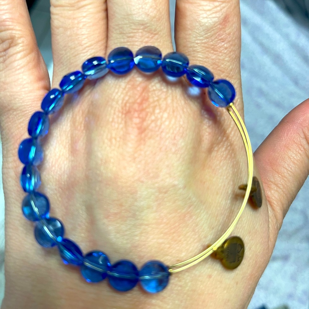 Alex and Ani blue bracelet